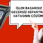 Hugin POS cihazlarında "İşlem Başarısız Geçersiz Departman" hatası mı alıyorsunuz? Nedenini ve çözüm yollarını öğrenmek için blog yazımızı okuyun!