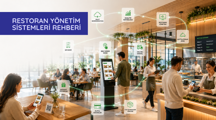 Restoran otomasyonu, QR menü ve Self Order Kiosk sistemleri ile işletmenizi dijitalleştirin! Operasyonel verimliliği artırmanın ve müşteri deneyimini güçlendirmenin yollarını keşfedin.